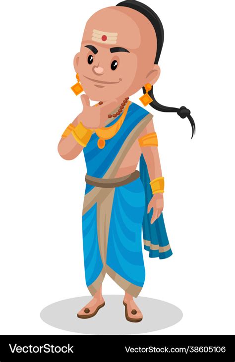 Tenali ramakrishna cartoon character Royalty Free Vector