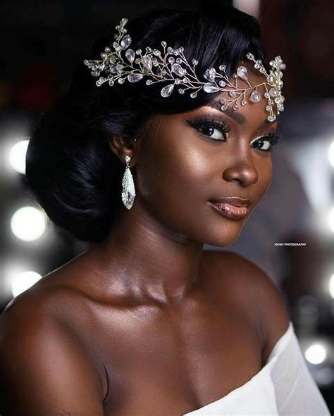 Pin By Zinell Johnson On Her Wedding Black Bridal Makeup Black