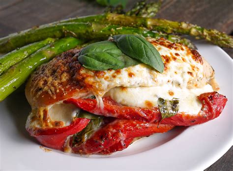 Pesto Tomato and Mozzarella Stuffed Chicken Breast