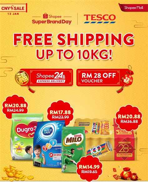 Tesco Chinese New Year Sale Promotion On Shopee From 13 January 2020 Until 15 January 2020