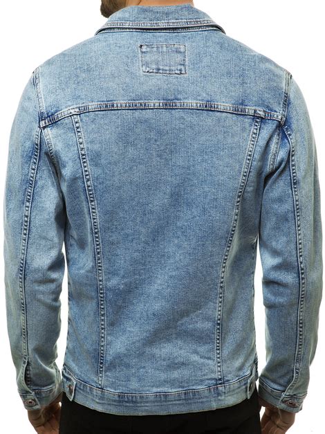 Veste En Jean Homme Bleu Clair Ozonee Bn 6075 Ozonee