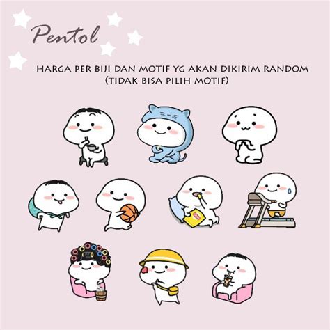 Jual STICKER AESTHETIC PENTOL ECER 1 BIJIAN STIKER ESTETIK STIKER