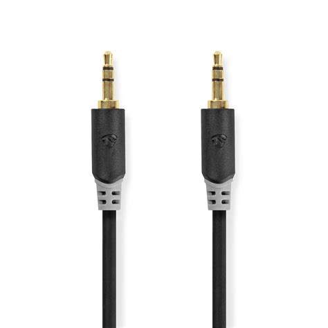 Stereo Audiokabel Mm Male Mm Male Verguld M Rond