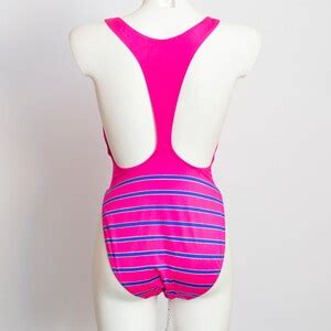 One Piece Swimsuit 90s NOS Vintage Hot Pink Fruits Print Etsy