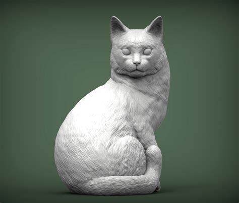 Fichier Stl Chat Pour L Impression D Design Imprimable En D