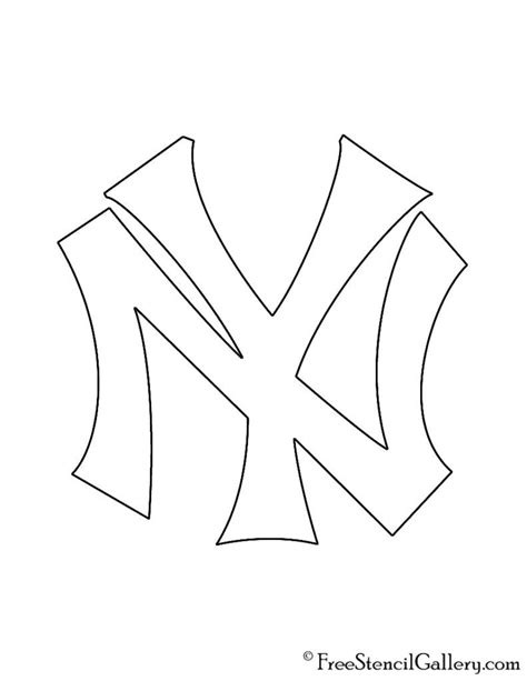 New York Yankees Logo Stencil | Free Stencil Gallery