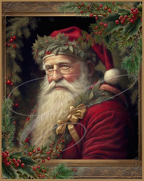 Santa Claus Oil Painting