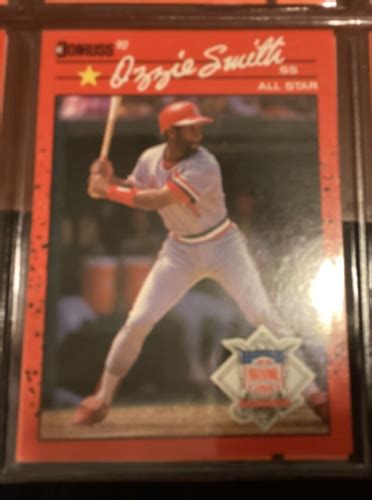 Donruss Baseball Ozzie Smith All Star Recent Major Tm No