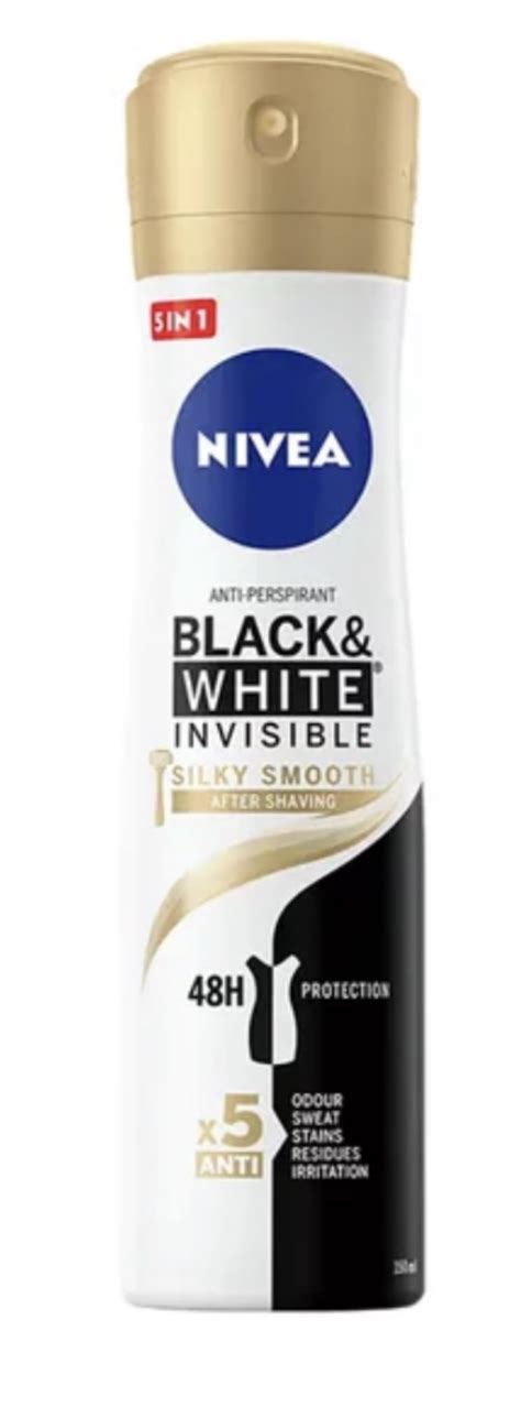 Nivea Spray Black White Invisible SILKY SMOOTH 48h Protection