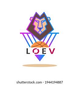 Lion Head Logo Basketball Logo Design Stock Vector (Royalty Free ...