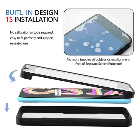 Pachet 360: Husa cu folie integrata pentru Realme C30 fata spate