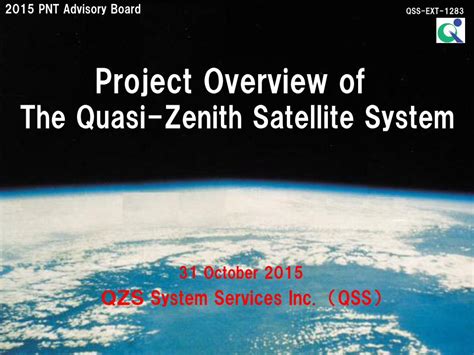 Pdf Project Overview Of The Quasi Zenith Satellite System Dokumen Tips