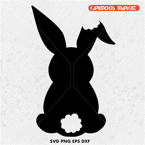 Easter Rabbit Silhouette Svg Karimoos