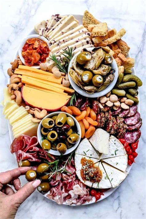 How To Make A Beautiful Charcuterie Board With Steps And Examples Food Platters Charcuterie