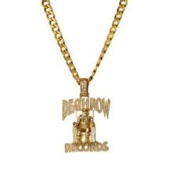 Iconic Iced Out Tupac Death row Chain Celebrity Design, Diamond ...