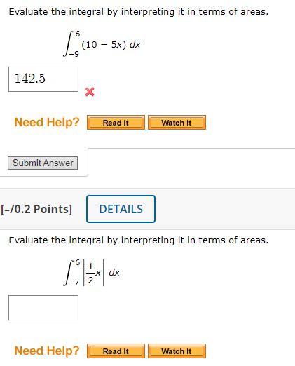 Solved Evaluate The Integral By Interpreting It In Terms Of