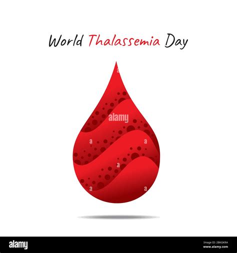 Ilustración vectorial sobre el tema del día mundial de Thalassemia