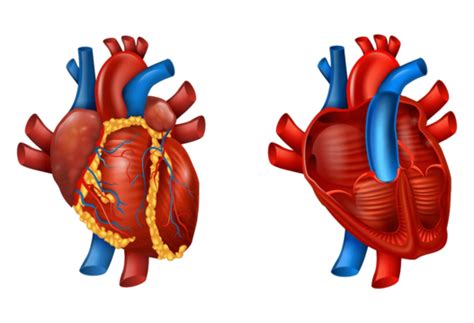 Ilustração De Anatomia Do Coração Humano Png Coração Humano Veias De