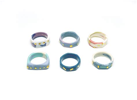 Ring Size 6 Ceramic Ring Porcelain Ring Handmade Porcelain Ring Ceramic Jewelry Porcelain