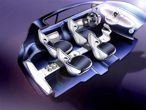 Renault Twingo Concept Interior Sketch Car Body Design