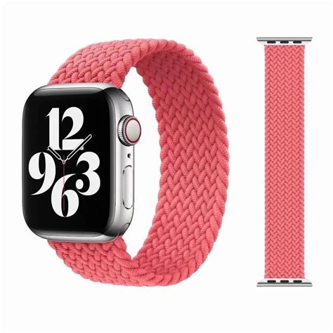 Braided Solo Loop Bracelet Fabric Band Compatible Apple Watch Etsy