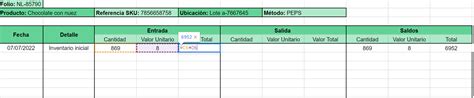 Ejemplos De Kardex En Excel