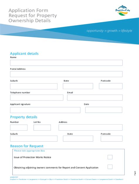 Fillable Online Frankston Vic Gov Aufilesassetsapplication Form