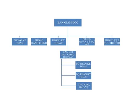 Tham Khảo Các Mẫu Sơ đồ Tổ Chức Công Ty Công Ty Hóa Chất Hanimex