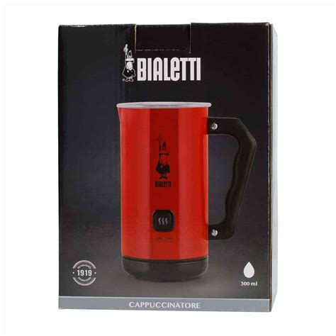 Bialetti Milk Frother Mkf Rosso Elektryczny Spieniacz Do Mleka