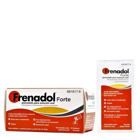 Frenadol Forte 10 Sobres Granulado Para Solución Oral Farmasoler