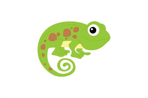 Animal Chameleon Cartoon Flat Graphic by alpaart12 · Creative Fabrica