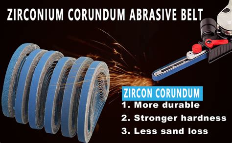 Bandes Abrasives Corindon De Zirconium 13 X 457 Mm Chaque Grain 100