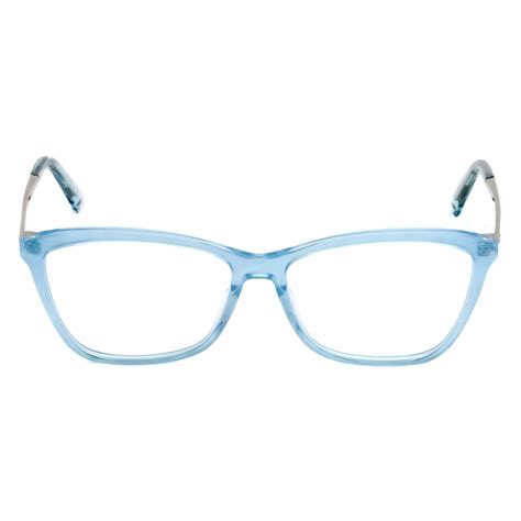 Swarovski Womens Eyeglasses Light Blue Square Full Rim Plastic Frame Sk5314 086 אנגלס קידס