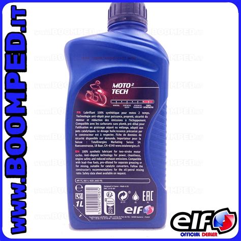 Olio Miscela Lt Moto Motore Elf Moto Tech Vespa Piaggio