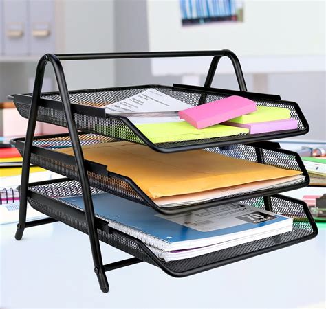 Amazon Greenco Letter Tray Desk Organizer Tier Mesh Paper Tray