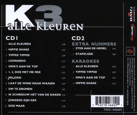 Alle Kleuren K3 CD Album Muziek Bol