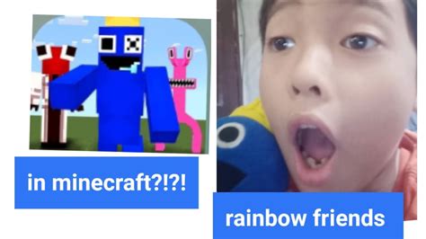 Rainbow Friends In Minecraft Youtube