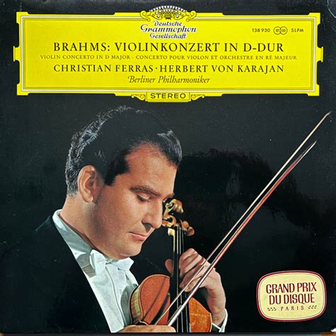 Brahms Christian Ferras Herbert Von Karajan Berliner