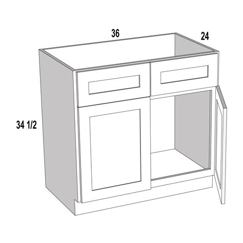 Sb36 Antique Shaker Sink Base Cabinet 36w X 34 12h X 24d 2d