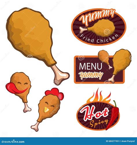 Fried Chicken Logo Stock Illustrations 8248 Fried Chicken Logo Stock