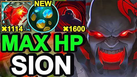 Wild Rift China Sion Top New Heartsteel Max Tank Sion Build Runes