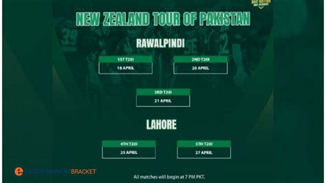 Pcb Announces Schedule Of New Zealands Tour Of Pakistan