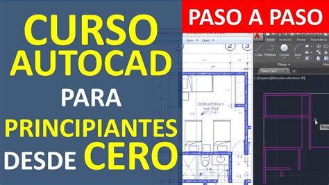 Como Utilizar AutoCAD Para Principiantes Desde Cero Dibujar El Plano