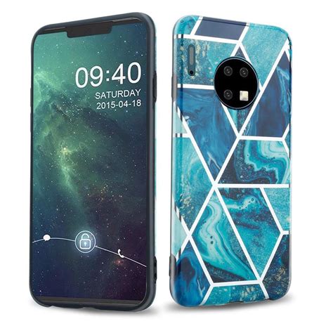 Huawei MATE 30 lommebokdeksel etui blå Elkjøp