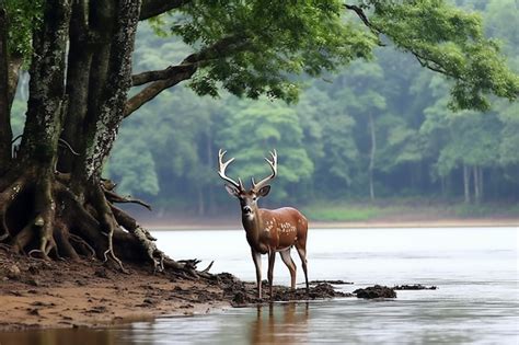 Premium Photo Riverbank Reverie Wildlife By The Water