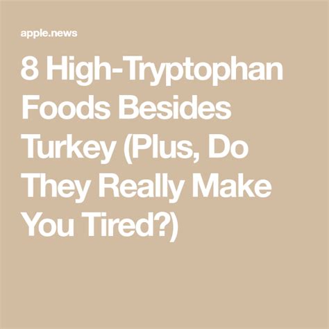 High Tryptophan Foods Besides Turkey Plus Do They Really Make You