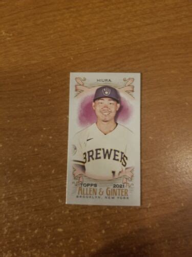 2021 TOPPS ALLEN GINTER BASEBALL MINI A G BACK 60 KESTON HIURA