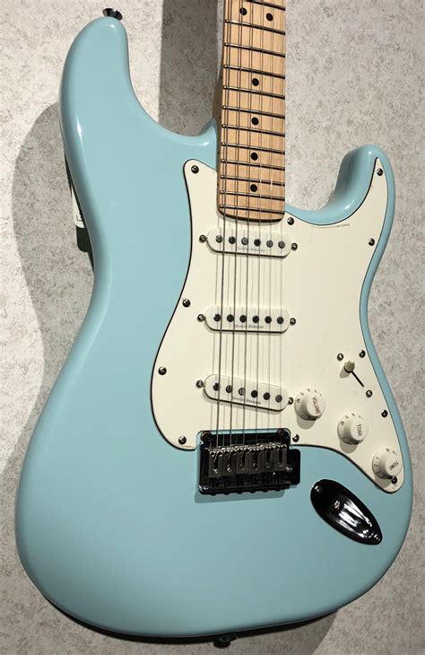 Squier Deluxe Strat Daphne Blue Body Left Legacy Music