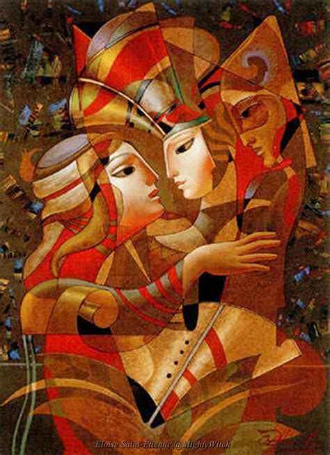 Secret Meeting By Oleg Zhivetin Art Painting Artist Cubism Art