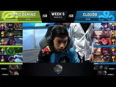 Opt Vs C Highlights Na Lcs Summer Split Week Day Optic Gaming